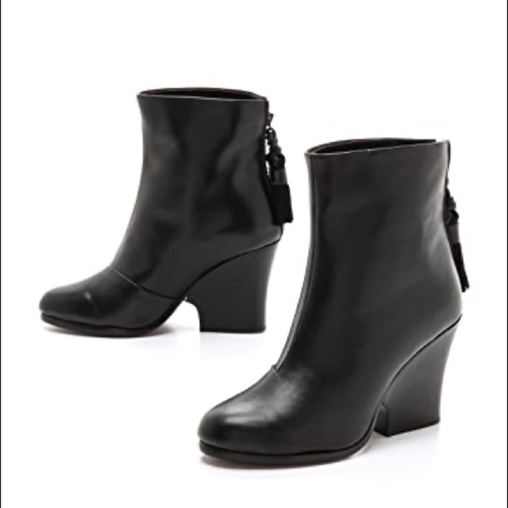 Rag and bone Tacita tassel wedge bootie